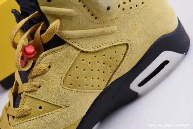 Official Maikesneakers X AIR JORDAN 6 TRAVIS YELLOW SCOTT CN1084-300 0525